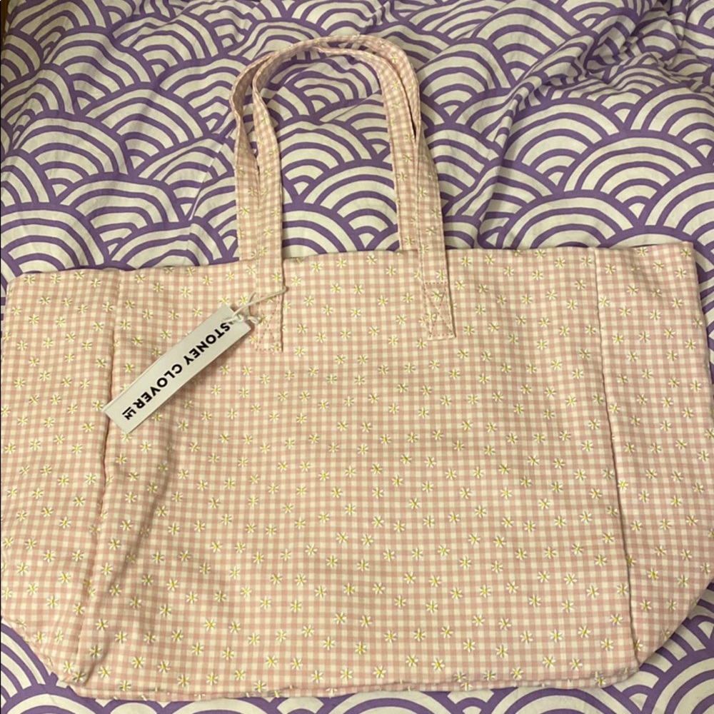 Stoney Clover Lane Seersucker Tote